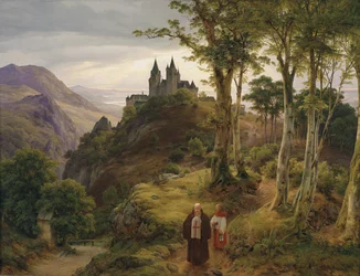 Romantic Landscape with a Monastery Complex